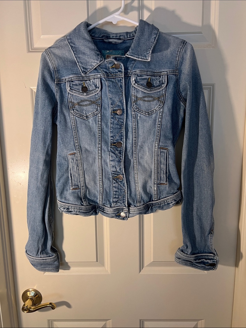 Abercrombie & Fitch Light Wash Denim Jacket